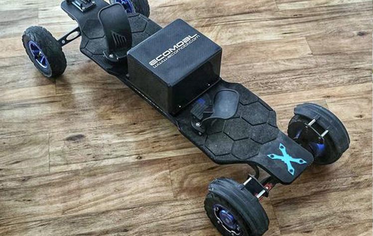 I bought a Ripper battery and implanted it on the back of the ET2 Pro all terrain electric skateboard